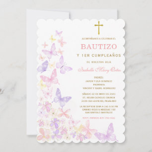 El Bautizo y Primer Añito invitación de nuestra hi Kaart