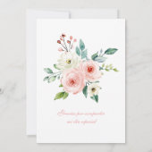 El Bautizo y Primer Añito invitación de nuestra hi Kaart (Achterkant)