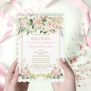 El Bautizo y Primer Añito invitación de nuestra hi Kaart