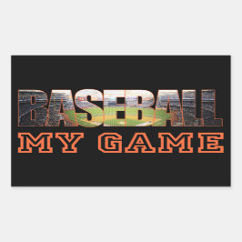 El béisbol es mi Juego Rechthoekige Sticker