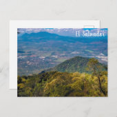 El Boquerón National Park Uitzicht, El Salvador Briefkaart (Voorkant / Achterkant)