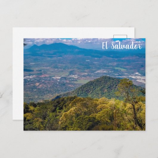 El Boquerón National Park Uitzicht, El Salvador Briefkaart (Voorkant / Achterkant)