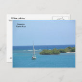 El Bote en el Mar Briefkaart (Voorkant / Achterkant)