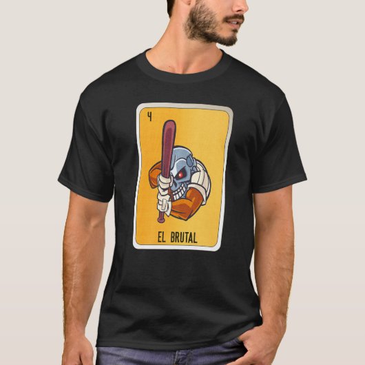 El Brutal Mexican Lottery Mexico Loteria Cards T-shirt (Voorkant)