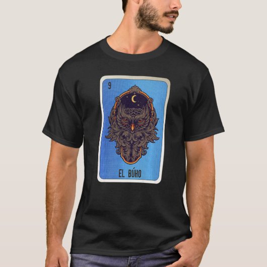 El Buho Mexican Slang Lottery Bingo Cards   T-shirt (Voorkant)