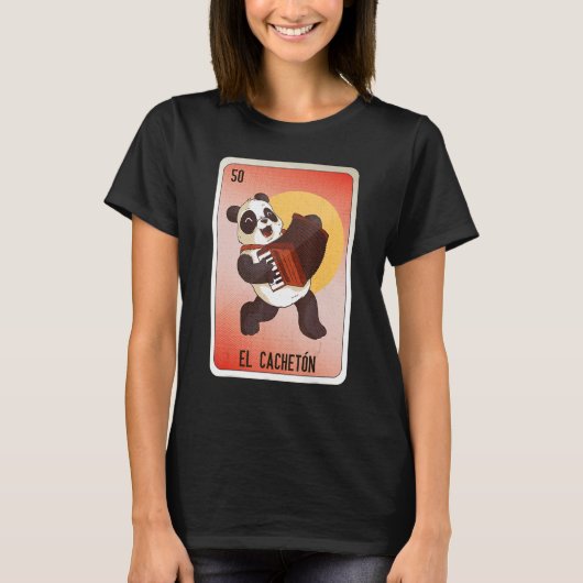 El Cacheton Mexican Slang Lottery Bingo Cards T-shirt (Voorkant)