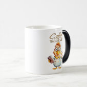El café me da poderes de maestro magische mok (Voorkant rechts)