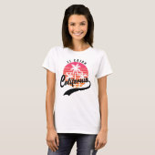 El Cajon, Retro Sunset Dames T-shirt (Voorkant volledig)