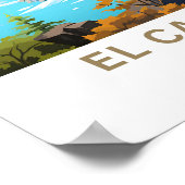 El Calafate Argentinië Reisprint Poster (Hoek)