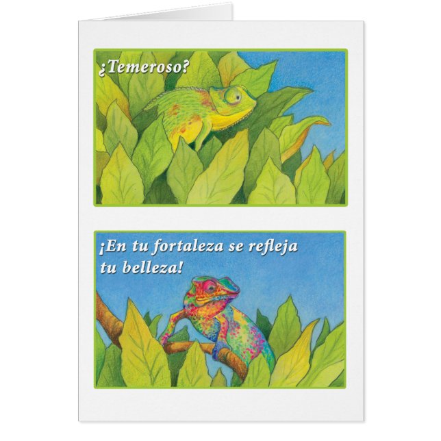 El Camaleón, tarjeta (Voorkant)