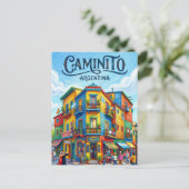 El Caminito Argentinië Briefkaart (Staand voorkant)