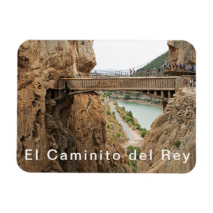 El Caminito del Rey. Uitzicht 2 Brug over de afgro Magneet