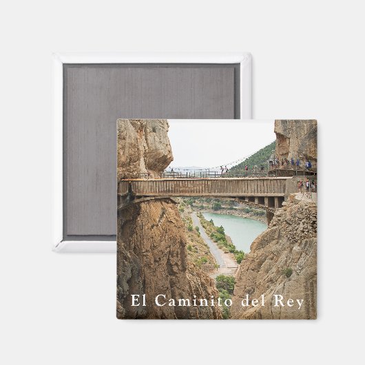 El Caminito del Rey. UITZICHT 2 Magneet (Voorkant / Achterkant)