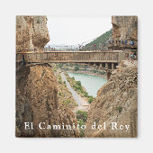 El Caminito del Rey. UITZICHT 2 Magneet (Voorkant)