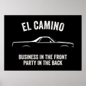 EL CAMINO AMERICAN MUSCLE SLOGAN POSTER (Voorkant)