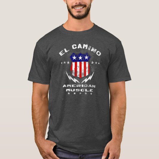 El Camino American Muscle v3 T-shirt (Voorkant)