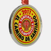 El Camino de Santiago 2011 Metalen Ornament (Rechts)