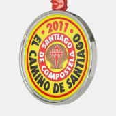 El Camino de Santiago 2011 Metalen Ornament (Links)