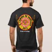 El Camino de Santiago 2012 T-shirt (Achterkant)
