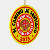 El Camino De Santiago 2013 Keramisch Ornament (Rechts)