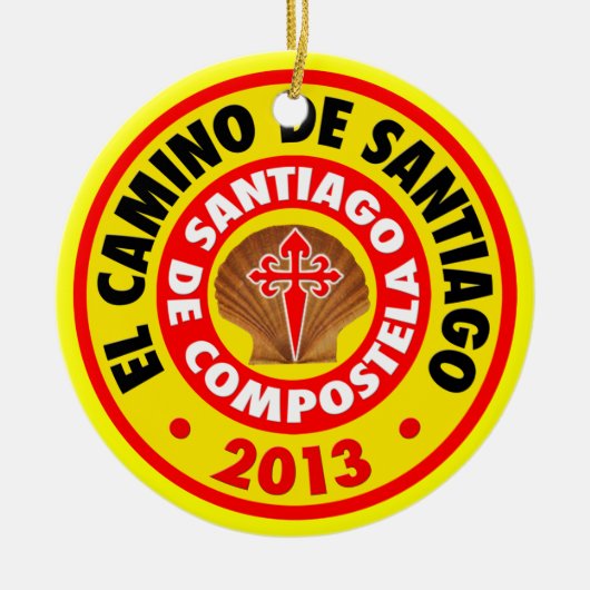 El Camino De Santiago 2013 Keramisch Ornament (Voorkant)
