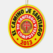 El Camino De Santiago 2013 Keramisch Ornament (Links)