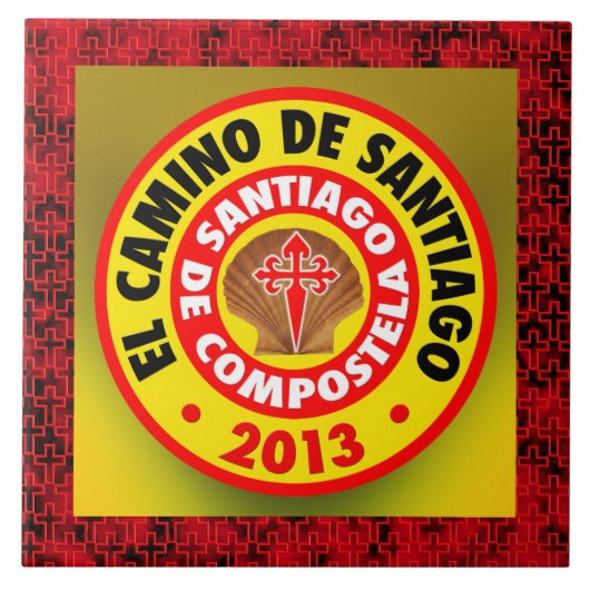 El Camino de Santiago 2013 Tegeltje (Voorkant)