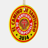 El Camino De Santiago 2014 Keramisch Ornament (Rechts)