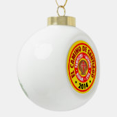 El Camino De Santiago 2014 Keramische Bal Ornament (Links)