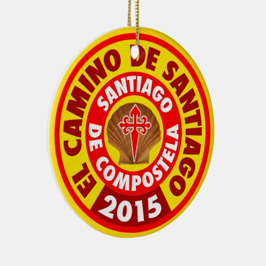 El Camino De Santiago 2015 Keramisch Ornament (Rechts)