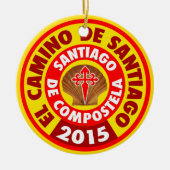 El Camino De Santiago 2015 Keramisch Ornament (Voorkant)
