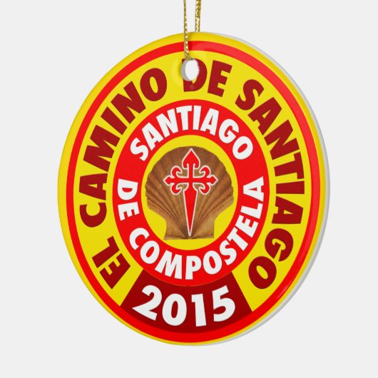 El Camino De Santiago 2015 Keramisch Ornament (Links)