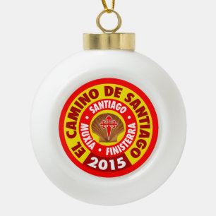 El Camino De Santiago 2015 Keramische Bal Ornament