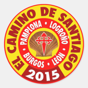 El Camino De Santiago 2015 Ronde Sticker