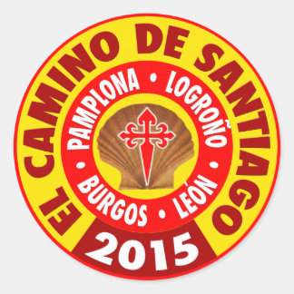 El Camino De Santiago 2015 Ronde Sticker