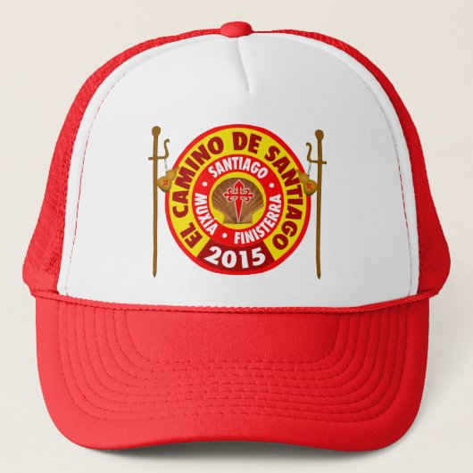 El Camino De Santiago 2015 Trucker Pet (Voorkant)