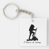 El Camino de Santiago Acryl Sleutelhanger (voorkant)
