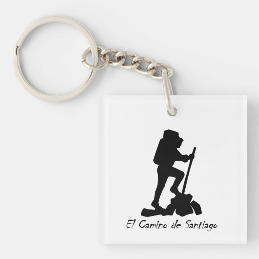 El Camino de Santiago Acryl Sleutelhanger (voorkant)