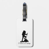 El Camino de Santiago - Bucket List Hike Bagagelabel (Achterkant verticaal)