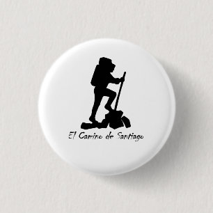 El Camino de Santiago - Bucket List Hike Ronde Button 3,2 Cm