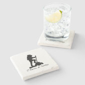 El Camino de Santiago - Bucket List Hike Stenen Onderzetter (Zijkant)