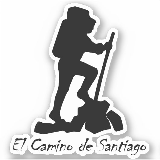 El Camino de Santiago - Bucket List Hike Sticker (Voorkant)