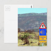 El Camino de Santiago de Compostela, Spanje Briefkaart (Voorkant / Achterkant)