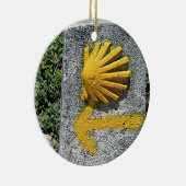 El Camino de Santiago de Compostela, Spanje, schel Keramisch Ornament (Rechts)