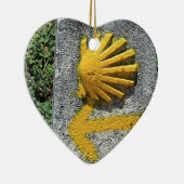 El Camino de Santiago de Compostela, Spanje, schel Keramisch Ornament (Rechts)