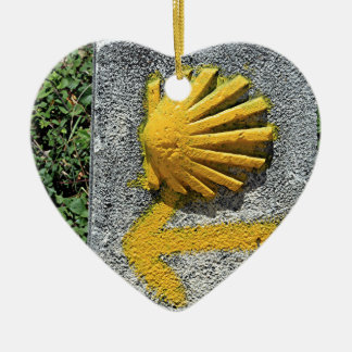 El Camino de Santiago de Compostela, Spanje, schel Keramisch Ornament