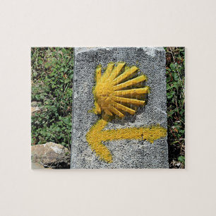 El Camino de Santiago de Compostela, Spanje, schel Legpuzzel