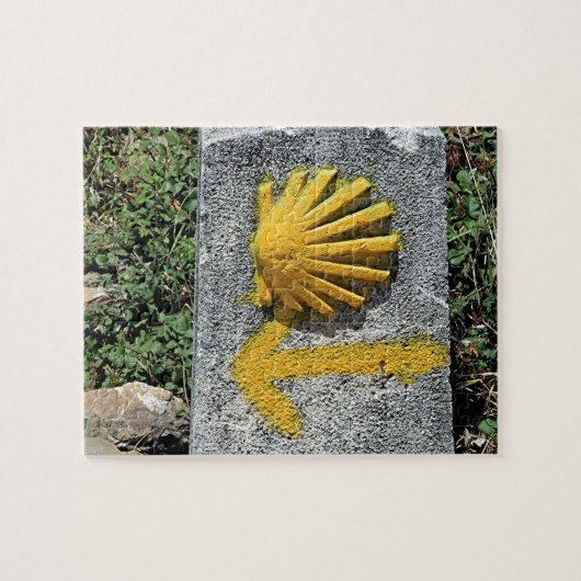 El Camino de Santiago de Compostela, Spanje, schel Legpuzzel (Horizontaal)