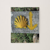 El Camino de Santiago de Compostela, Spanje, schel Legpuzzel (Verticaal)