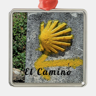 El Camino de Santiago de Compostela, Spanje, schel Metalen Ornament